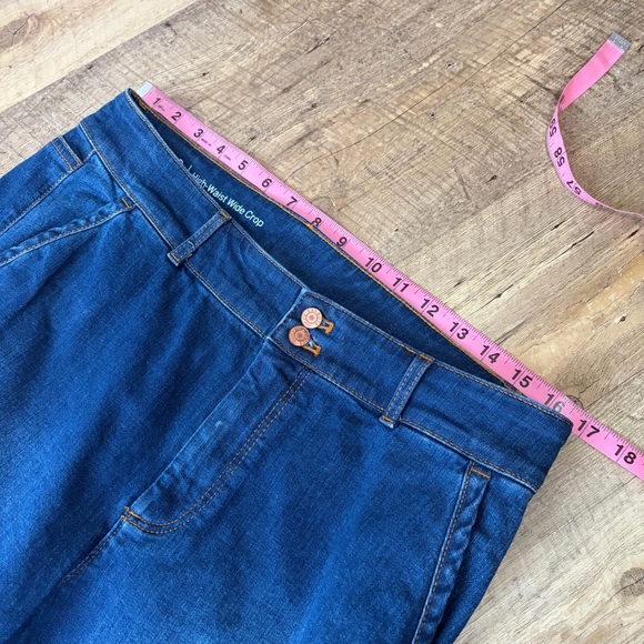 Talbots High-Waist Wide Leg Crop Jeans - Picture 7 of 11